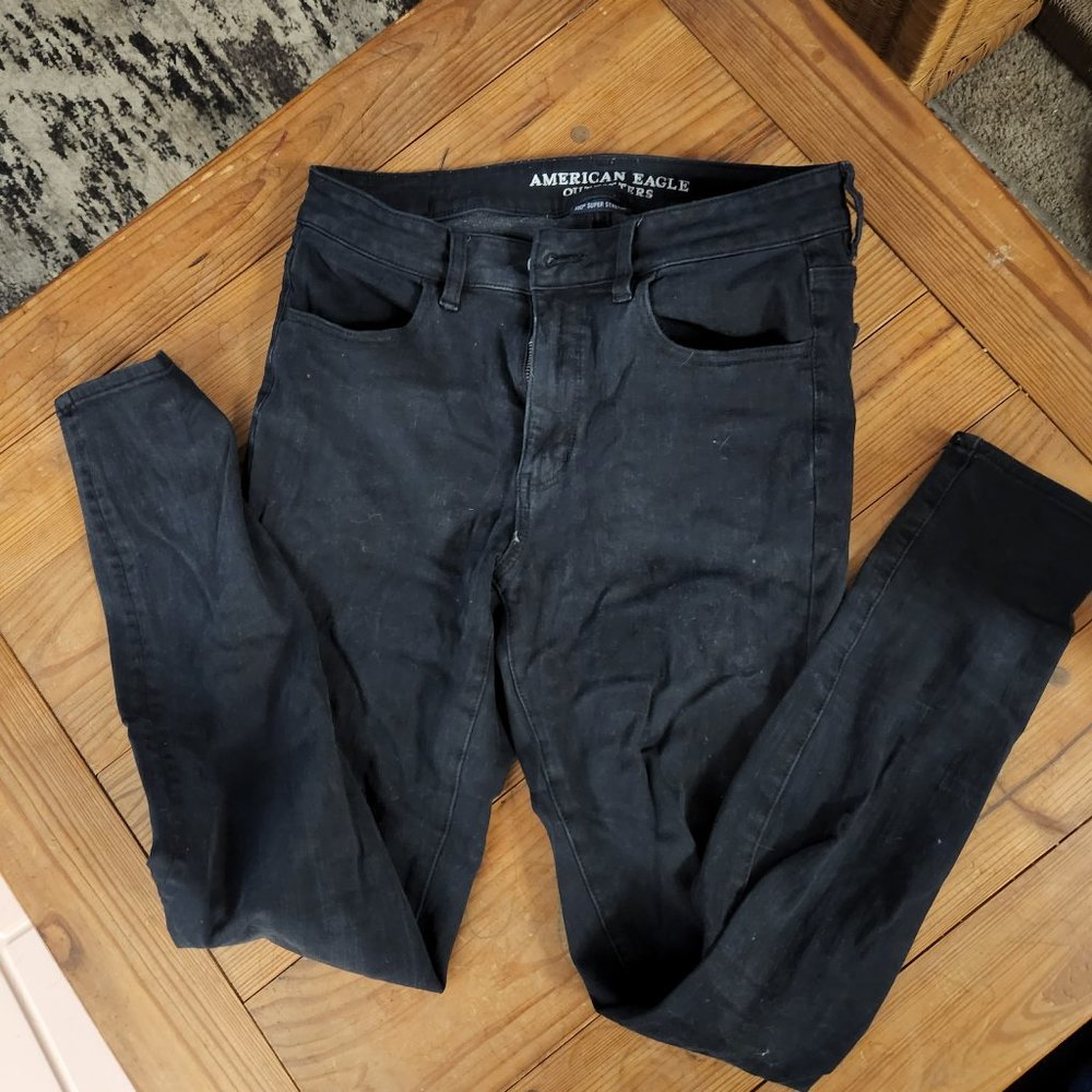 AEO Super Stretch Hi Rise Jegging 8 long